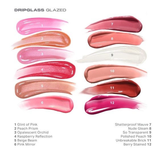 NWT NIB Morphe Drip Glass Glazed Lip Gloss in Polished Peach 0.12oz Full Size - Picture 8 of 11